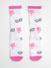 Lucky Socks Skarpety (3 pary) "Barbie" w kolorze biało-różowo-czarnym