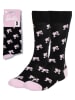Lucky Socks Skarpety "Barbie" w kolorze czarno-jasnoróżowym