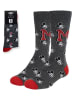 Lucky Socks Skarpety w kolorze szaro-czerwonym