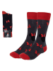 Lucky Socks Sokken "Minnie" rood/antraciet