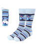 Lucky Socks Sokken "Stitch" lichtblauw/zwart