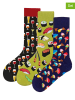Lucky Socks Skarpety (3 pary) ze wzorem