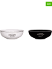 Anticline 2-delige set: kommen wit/zwart - Ø 25,3 cm