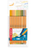 STABILO Fineliner-Stifte "STABILO point 88" - 10er Pack - Sofftcolors