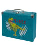 BAAGL Opbergkoffer "T-Rex" blauw - (B)32,5 x (H)10,5 x (D)26 cm