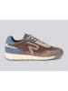 Replay Leder-Sneakers in Hellbraun/ Hellblau