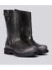 Replay Leren boots zwart/antraciet