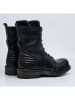 Replay Leder-Boots in Schwarz