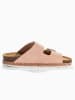 BACKSUN Leder-Pantoletten "Vada" in Rosa