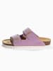 BACKSUN Skórzane klapki "Bali" w kolorze lawendowym