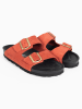 BAYTON Skórzane klapki "Atlas" w kolorze pomarańczowym