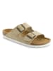 Sunbay Leder-Pantoletten "Trefle" in Beige