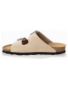Sunbay Leder-Pantoletten "Trefle" in Beige