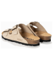 Sunbay Leder-Pantoletten "Trefle" in Beige