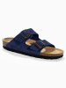 Sunbay Skórzane klapki "Trefle" w kolorze granatowym