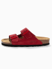 Sunbay Skórzane klapki "Trefle" w kolorze czerwonym