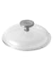 BergHOFF Glazen deksel transparant/grijs - (H)5 cm x Ø 19,5 cm