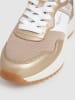Pepe Jeans FOOTWEAR Sneakers "Kimi Mesh" in Weiß/ Gold