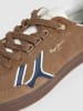 Pepe Jeans FOOTWEAR Leren sneakers "Ball Mix" lichtbruin/donkerblauw/wit