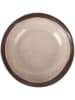 Villa d´Este 6er-Set: Suppenteller "Bretagne" in Beige/ Braun - Ø 19,5 cm
