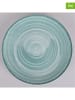 Villa d´Este 6-delige set: dinerborden "Baita" turquoise - Ø 27 cm