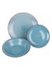 Villa d´Este 18-delig tafelservies "Ocean" blauw/turquoise