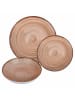 Villa d´Este 18-delige serviesset "Baita" beige/bruin/lichtbruin