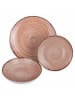 Villa d´Este 18-delige serviesset "Baita" beige/bruin/lichtbruin