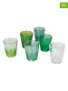 Villa d´Este Szklanki (6 szt.) "Cancun" w kolorze zielonym - 300 ml