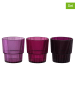 Villa d´Este 12er-Set: Trinkbecher "Unico" in Pink/ Rosa/ Lila - 300 ml