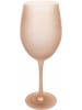 Villa d´Este 6-delige set: wijnglazen "Happy Hour" lichtbruin/oranje - 550 ml