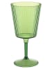Villa d´Este 12-delige set: glazen "Unico" groen/transparant - 400 ml