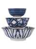 Villa d´Este Miski (3 szt.) w kolorze niebiesko-białym