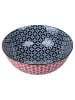 Villa d´Este Kom "Confusion" rood/blauw - Ø 23 cm