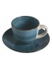 Villa d´Este 6-delige set: espressokoppen "Baita" blauw - 90 ml