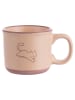 Villa d´Este 6-delige set: koffiekoppen "Mocha Miao" beige/bruin - 90 ml