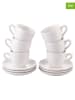 Villa d´Este 6er-Set: Kaffeetassen "Horeca" in Weiß - 90 ml