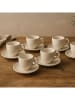 Villa d´Este 6er-Set: Kaffeetassen "Horeca" in Weiß - 90 ml