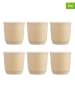 Villa d´Este 6er-Set: Kaffeebecher "Forma" in Creme - 100 ml