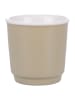 Villa d´Este 6-delige set: koffiebekers "Forma" beige - 100 ml