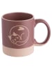 Villa d´Este 2er-Set: Kaffeetassen "Mocha Miao" in Beige/ Braun - 280 ml