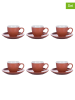 Villa d´Este 6-delige set: koffiekoppen "Forma" lichtbruin - 100 ml