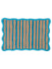Villa d´Este 6-delige set: placemats "Wavy Ocean" blauw/lichtbruin - (L)29 x (B)43,5 cm