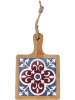 Villa d´Este 6er-Set: Schneidebretter "Tradizione" in Braun/ Bunt - (B)13 x (H)20 x (T)2 cm
