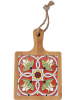 Villa d´Este 6er-Set: Schneidebretter "Tradizione" in Braun/ Bunt - (B)13 x (H)20 x (T)2 cm
