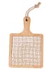 Villa d´Este Schneidebrett "Ginza" in Hellbraun/ Beige - (B)13,5 x (H)20 cm