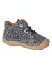PEPINO Leder-Lauflernschuhe "Dots" in Grau