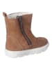PEPINO Leder-Winterstiefel "Corina-S" in Hellbraun