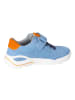 Ricosta Leren sneakers blauw/oranje