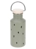 Lässig Edelstahl-Trinkflasche "Happy Prints" in Grün - 500 ml